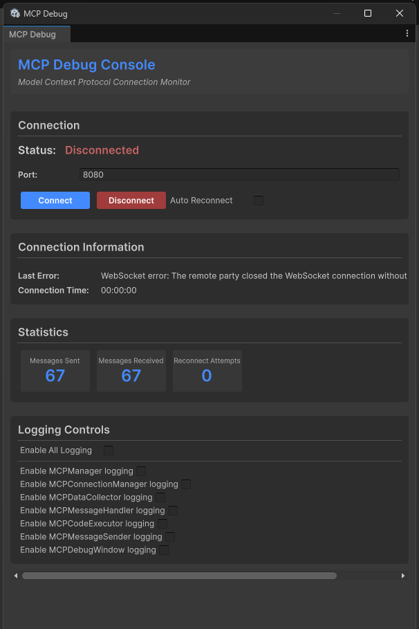 Unity MCP Inspector