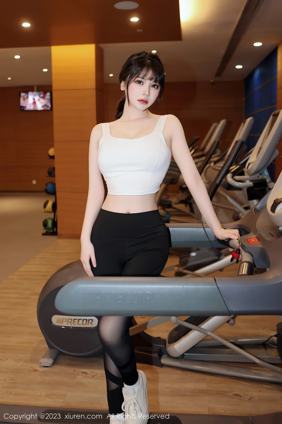 No.6289桃桃子写真：健身房里的活力诱惑，80帧藏着她最鲜活的美 - 5