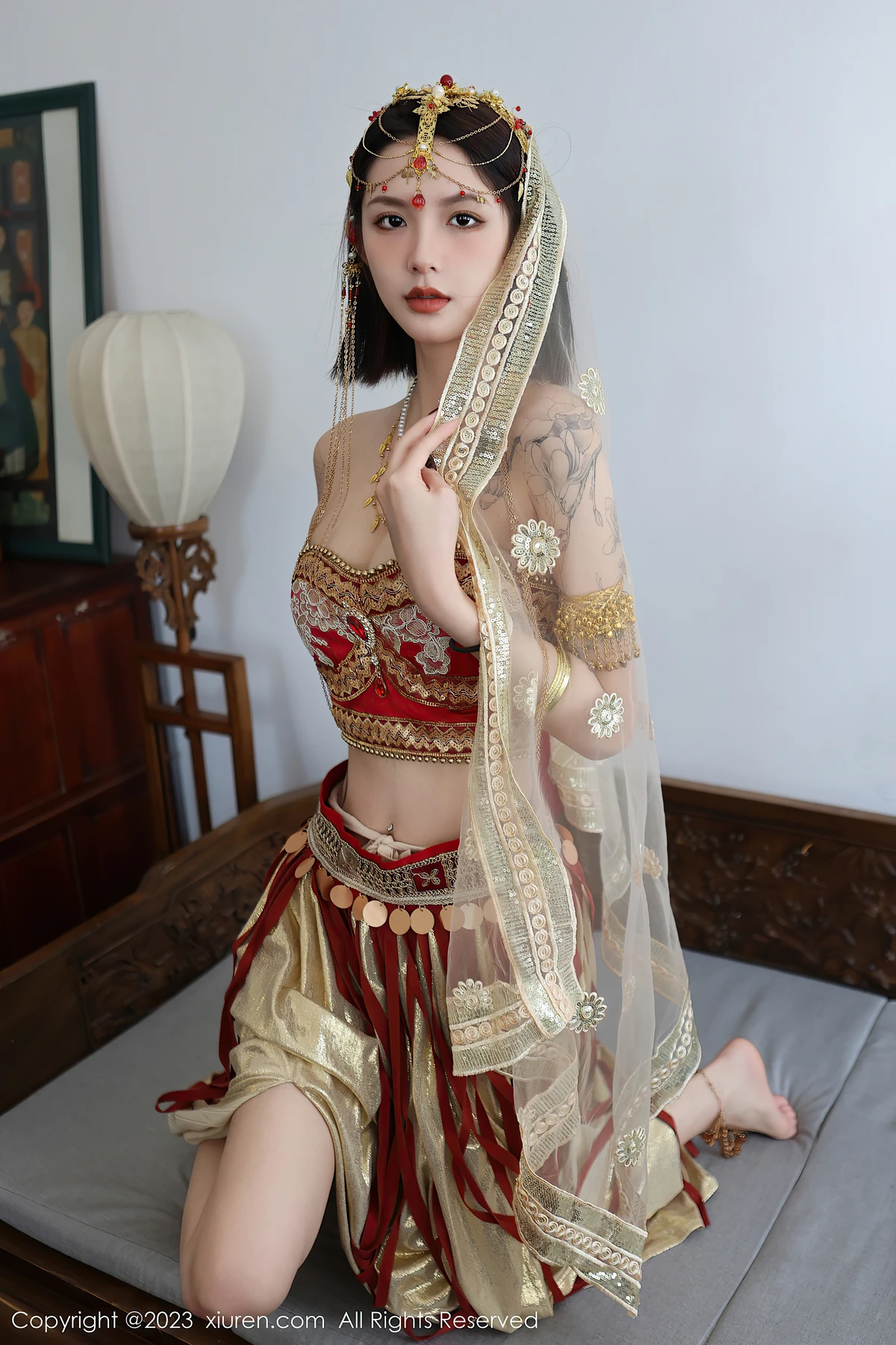 秀人网No.6240乔一一：异域舞女写真 76帧明艳时刻，男生快转给她拍！ - 6