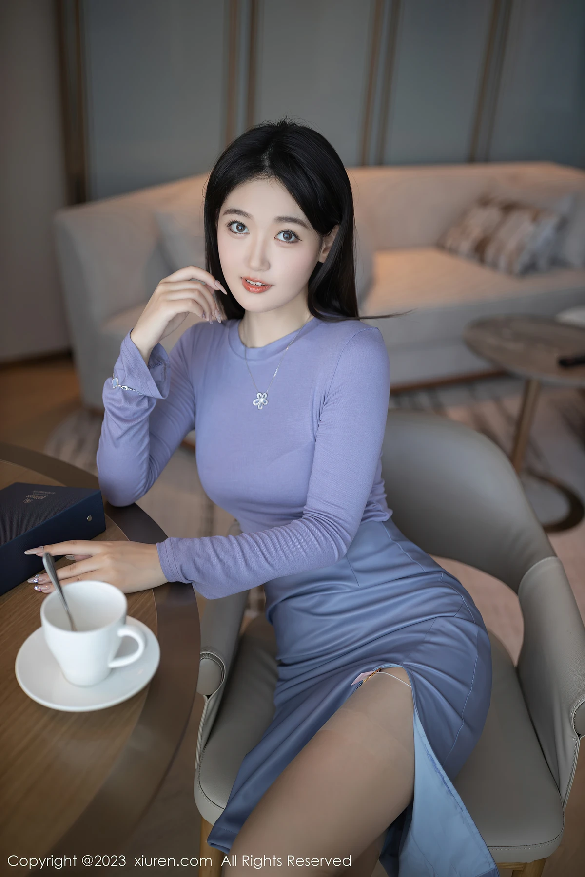 秀人网No.6258唐安琪 下午茶里的蕾丝诱惑,78P写真定格心动瞬间 - 7