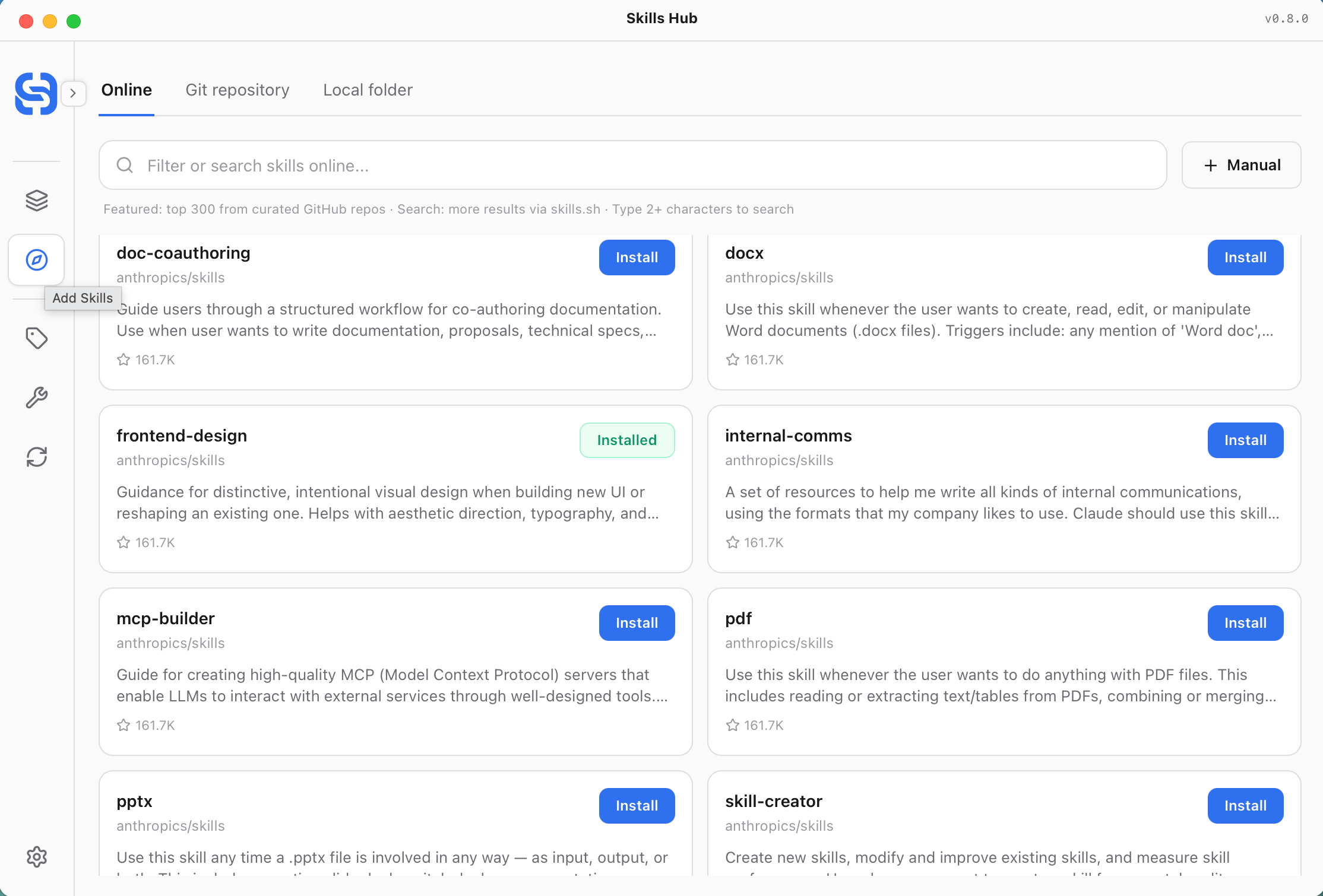 Explore online skills