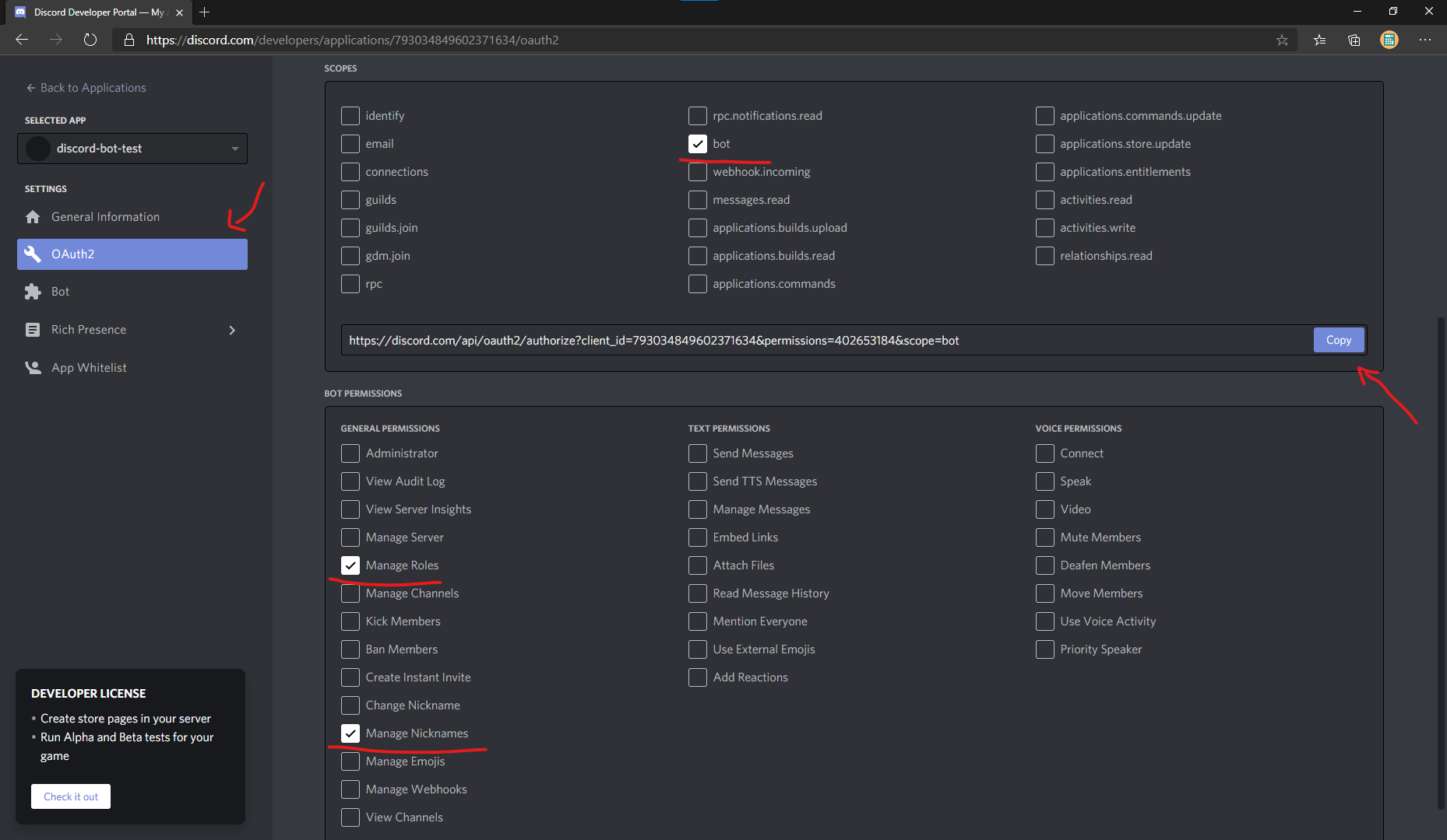 Discord Bot Oauth2