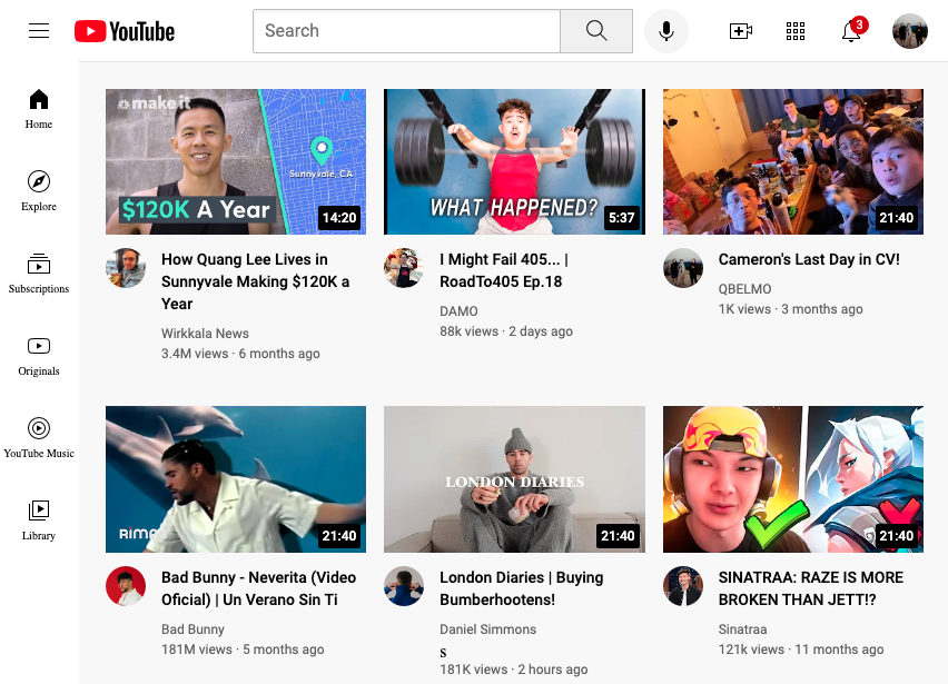 YouTube replica