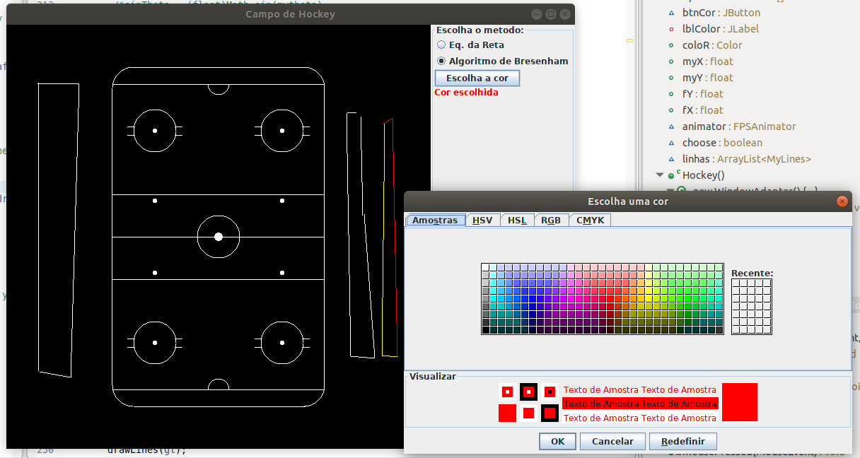 Selecting colors