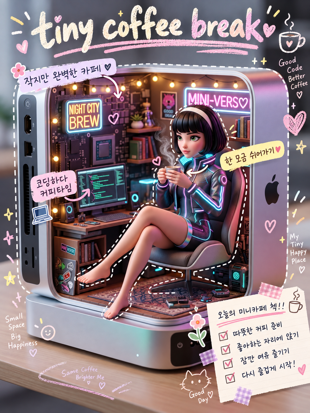 꾸민 미니 카페