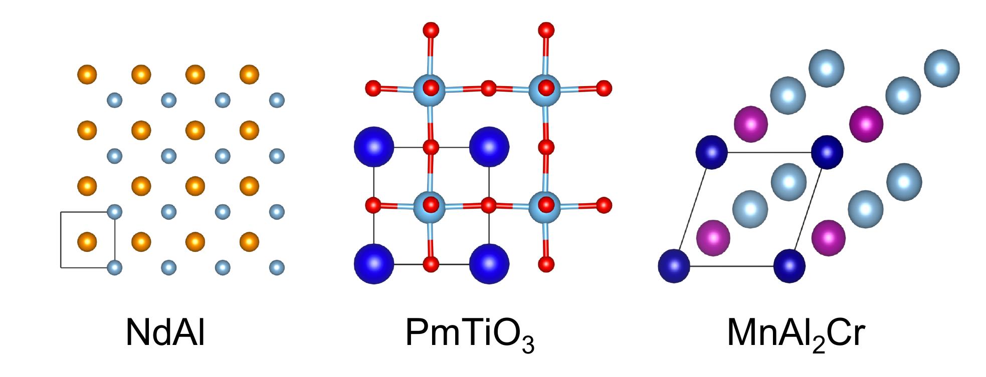 Example crystals generated with our system