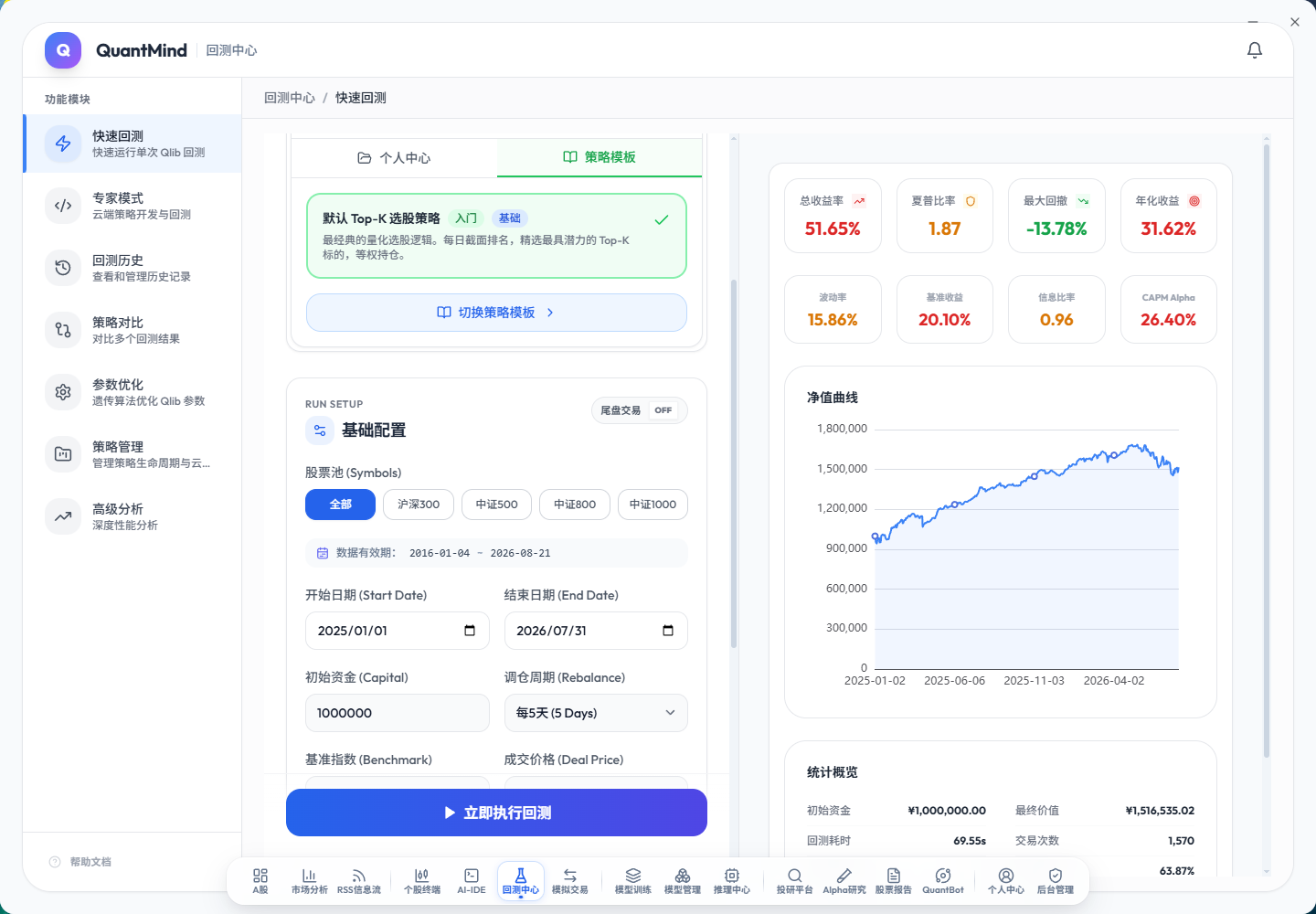 Qlib 回测中心