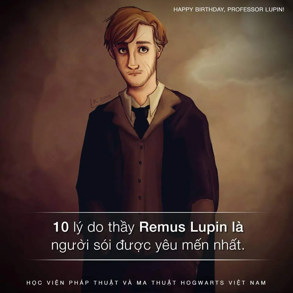 10 điều tuyệt vời về thầy Remus Lupin