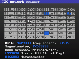I2C scanner