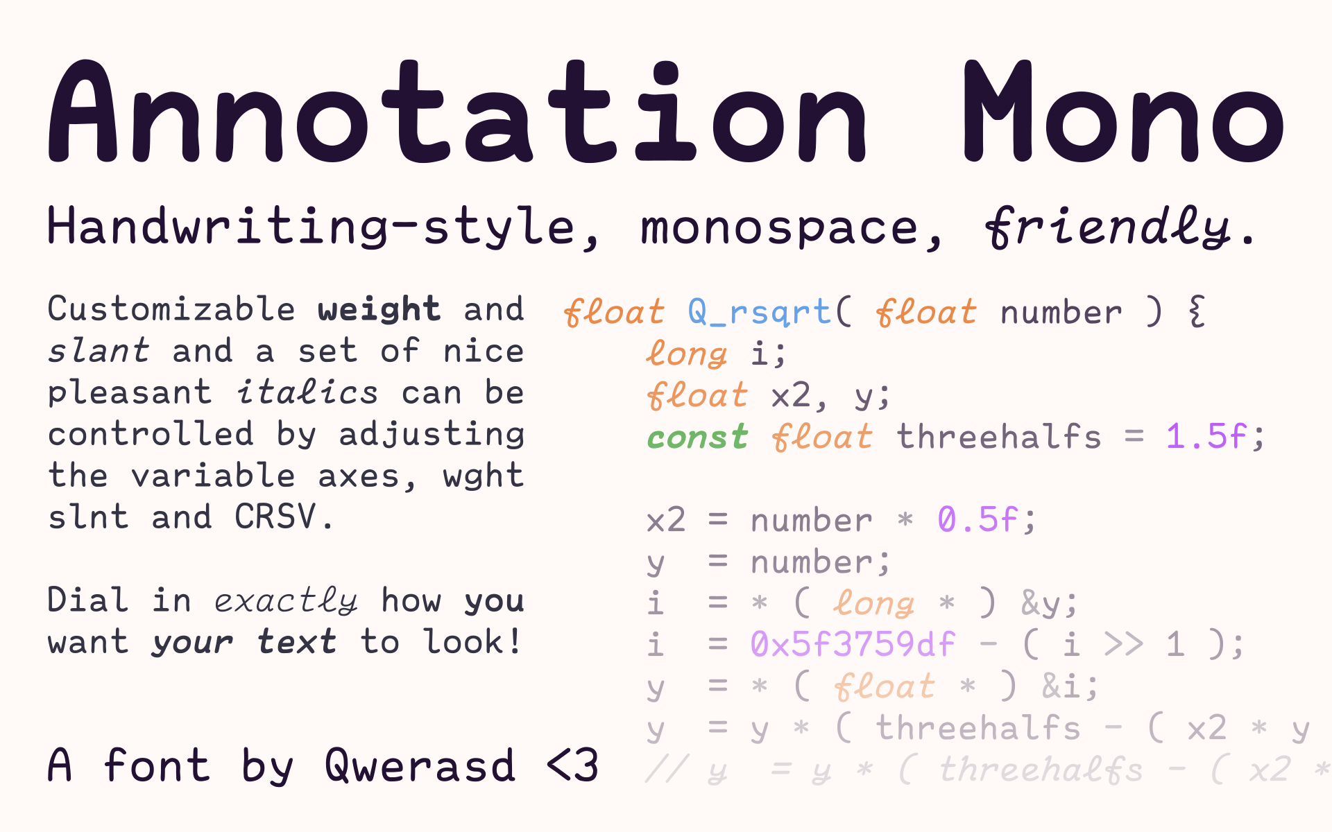 Annotation Mono screenshot