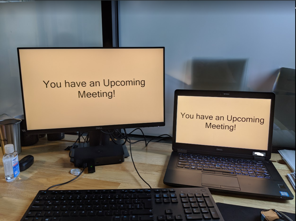 Meeting Reminder Blackout Image