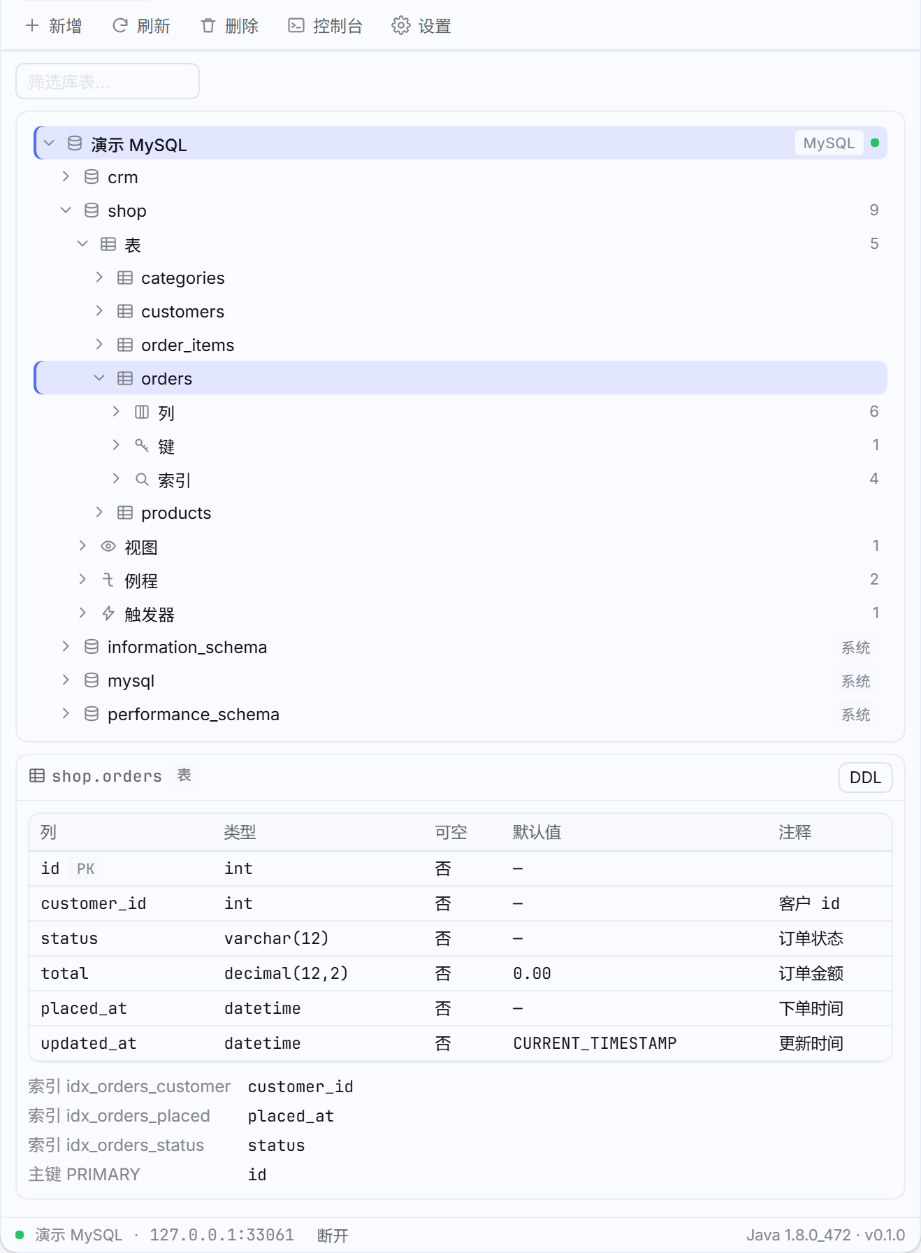 数据源树