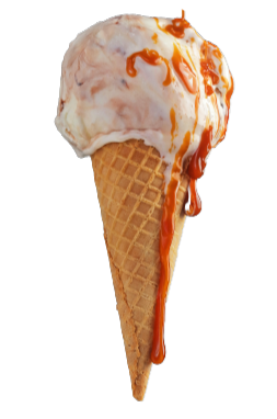 ice cream with honey