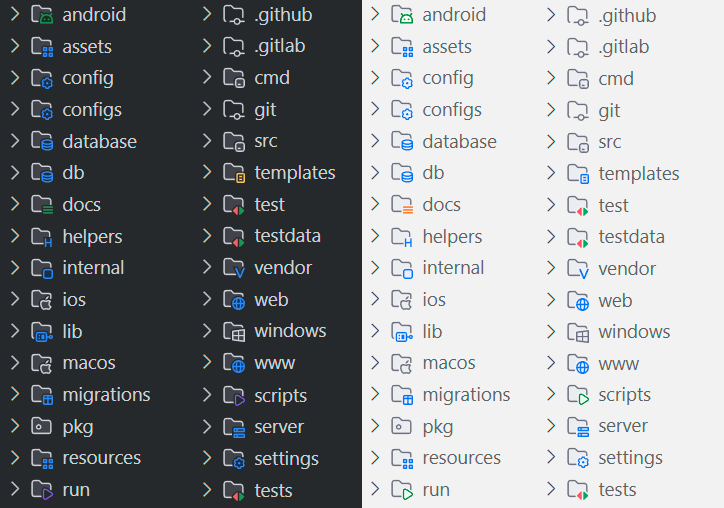 Preview folders icons