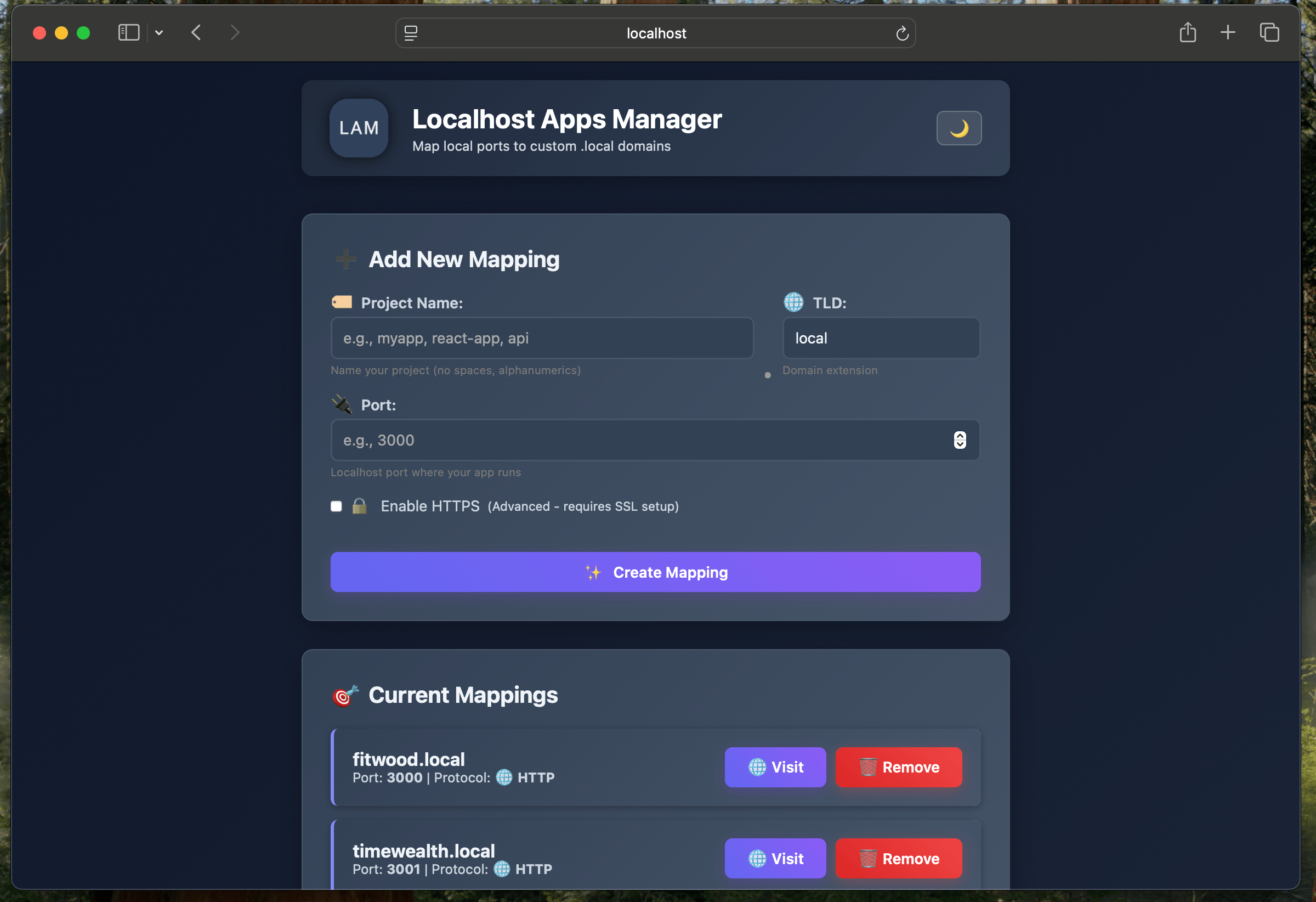 LAM Dashboard