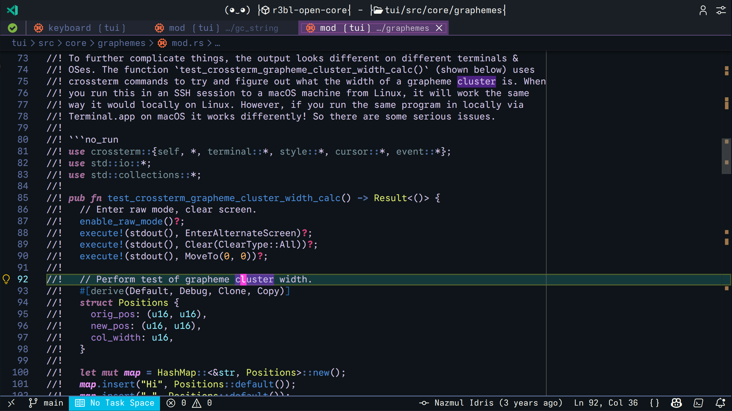 Rust Syntax Highlighting