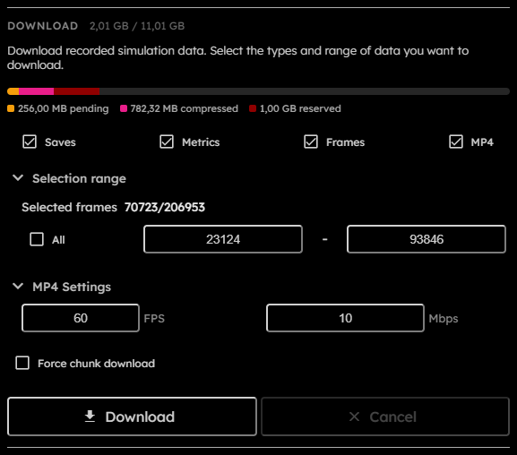 Download section