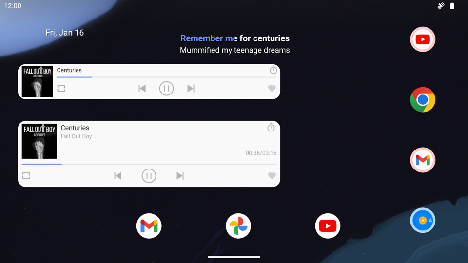 Landscape Desktop Lyric & Widget