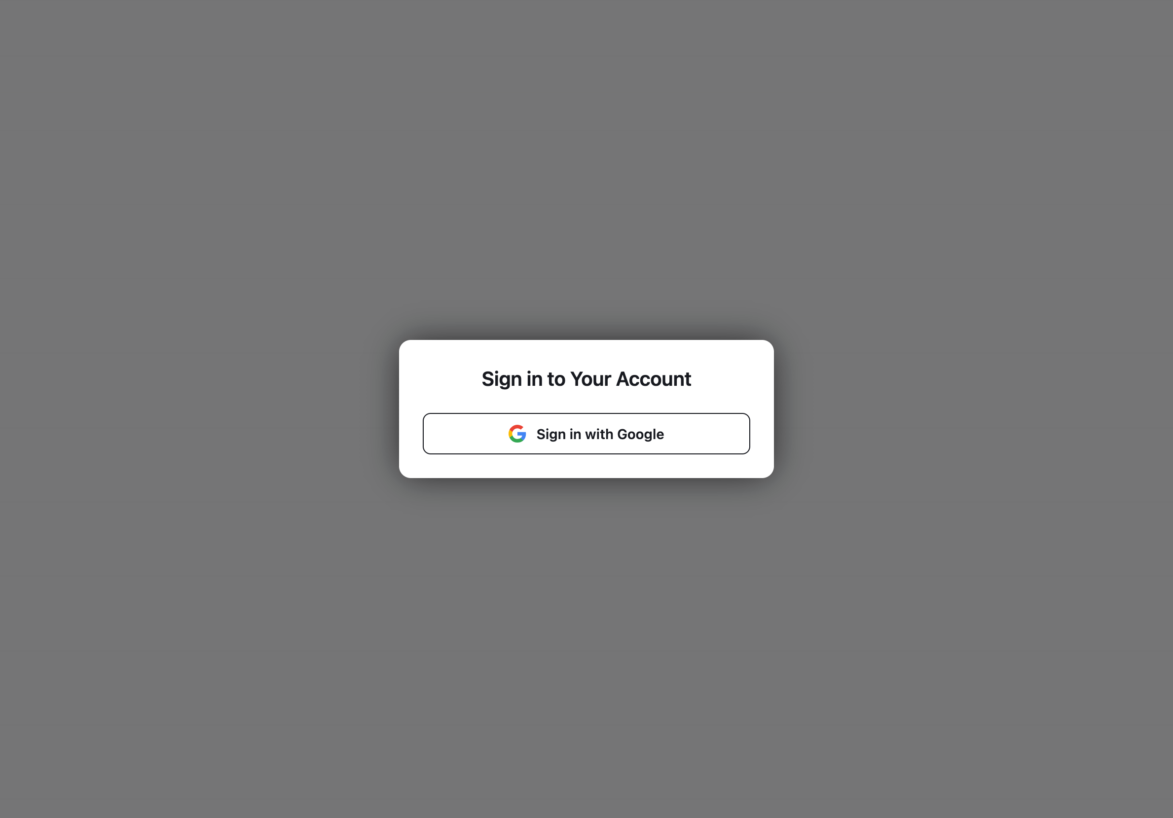 Google sign-in