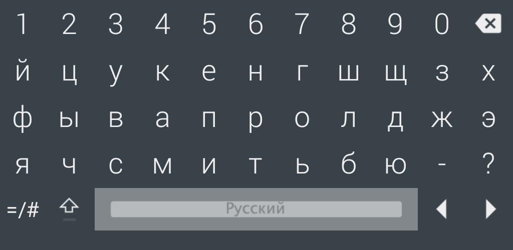 Screenshot of LeanKeyKeyboard