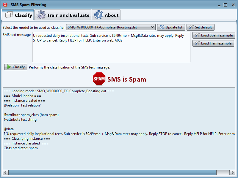 Classify - SMS is Spam