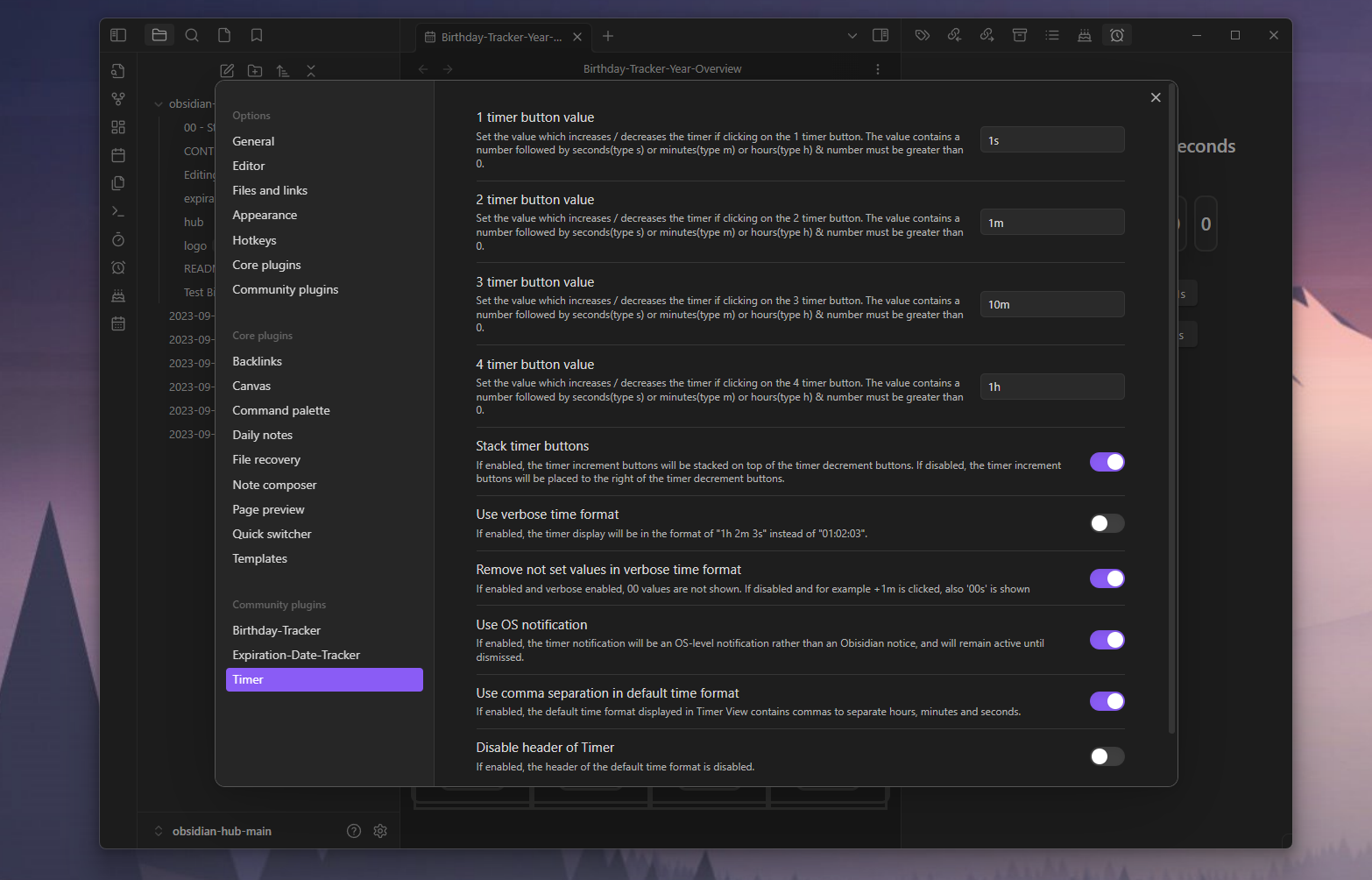 Settings Demo image