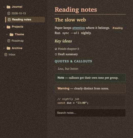 Cream Ledger dark