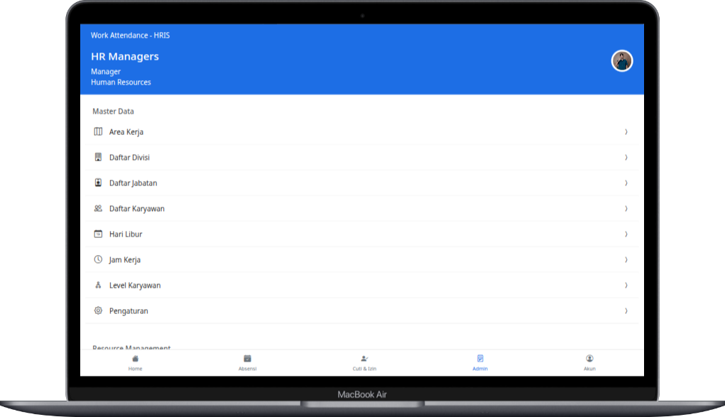 Admin Menu