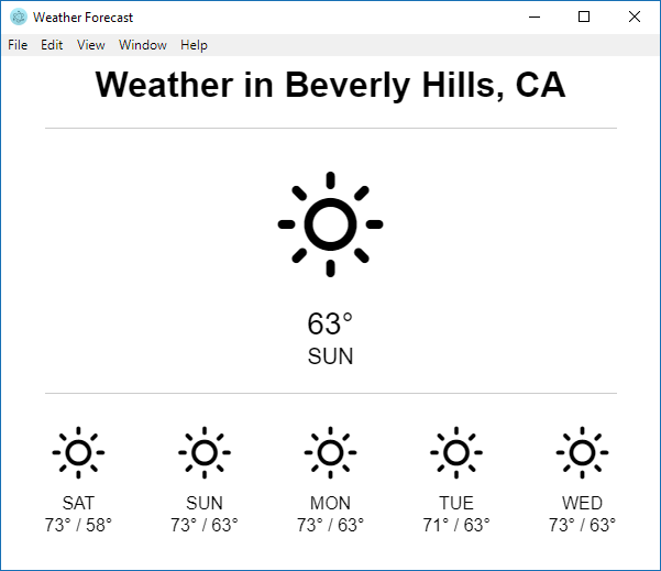 Weather App Screenshot