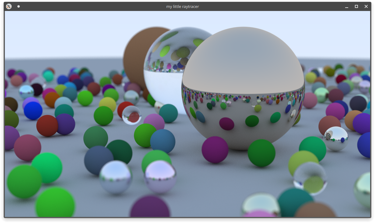 output of the raytracer