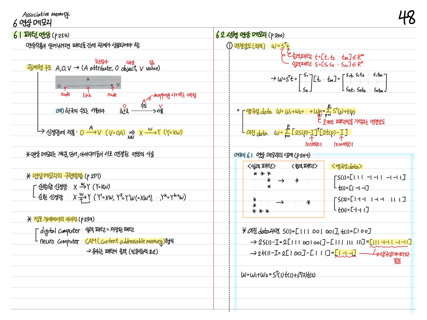 [신경망 이론] 6. 연상 메모리 Thumbnail