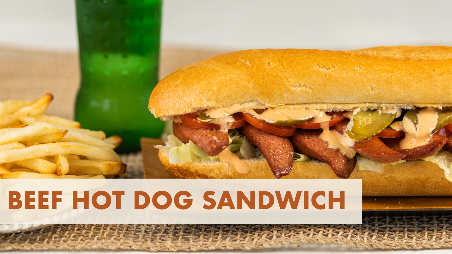 Beef Hot Dog Sandwich