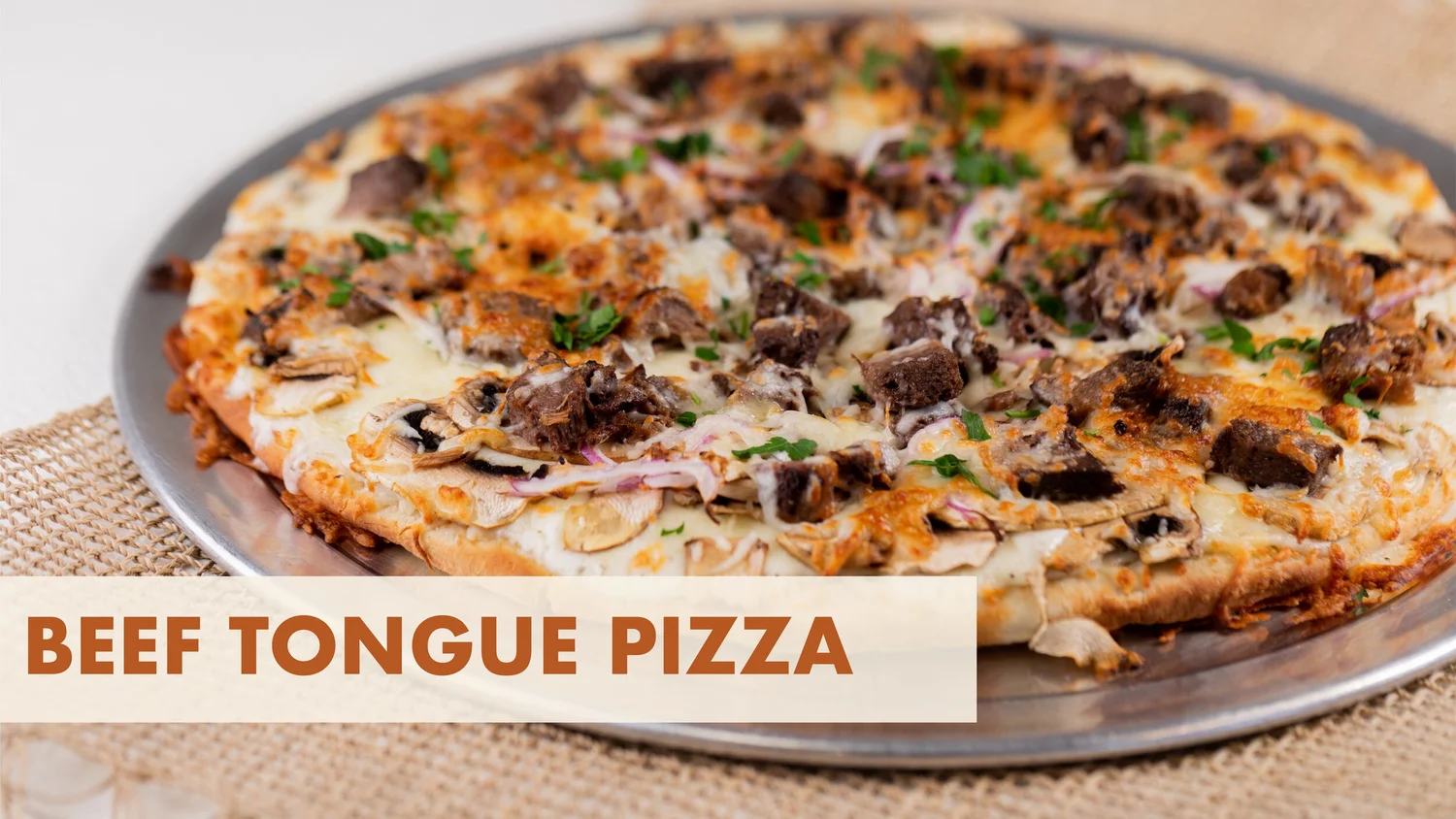 Beef Tongue Pizza