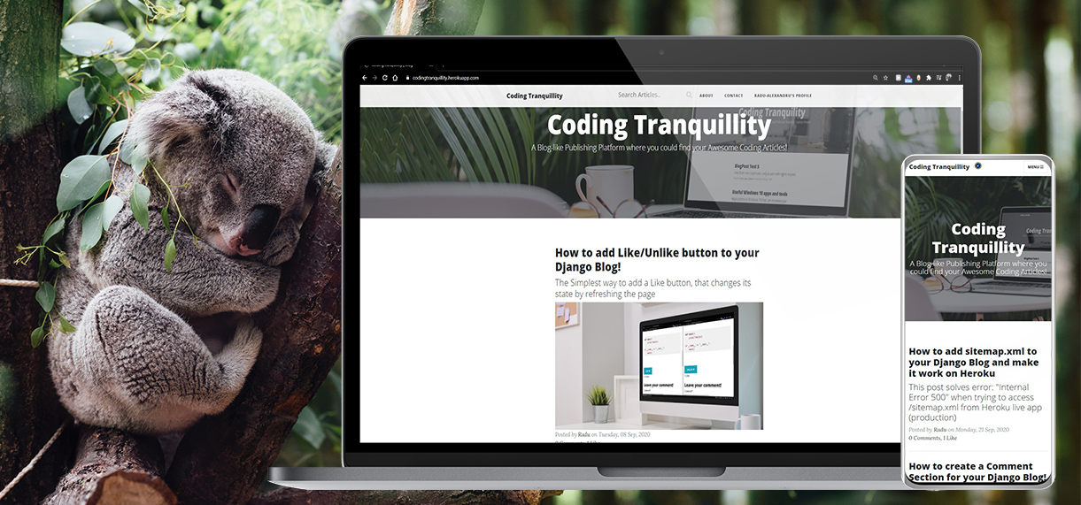 Coding Tranquility Django Blog