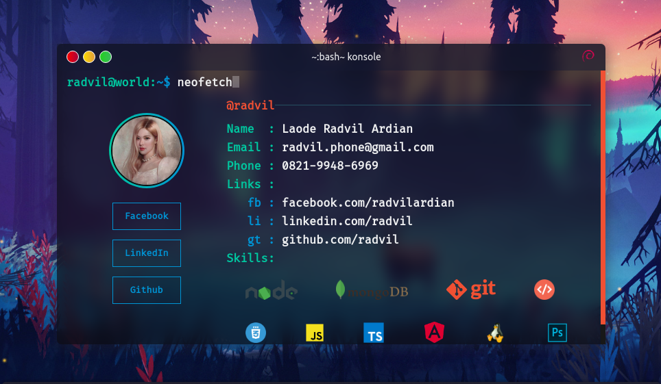 Linux Konsole Desktop