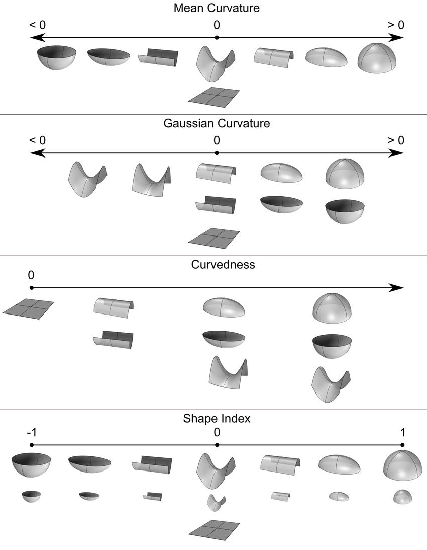 Characteristics of Curvatures