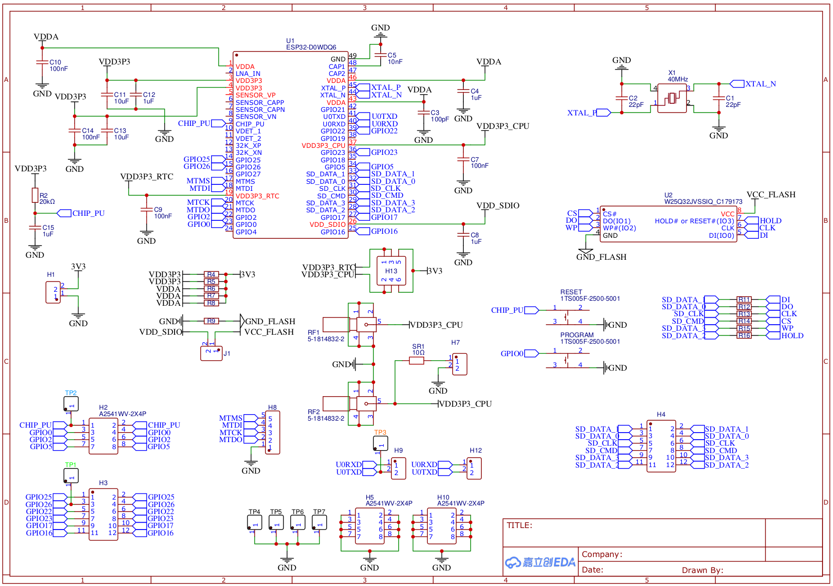 Schematics for Raelize Training Target v1.3