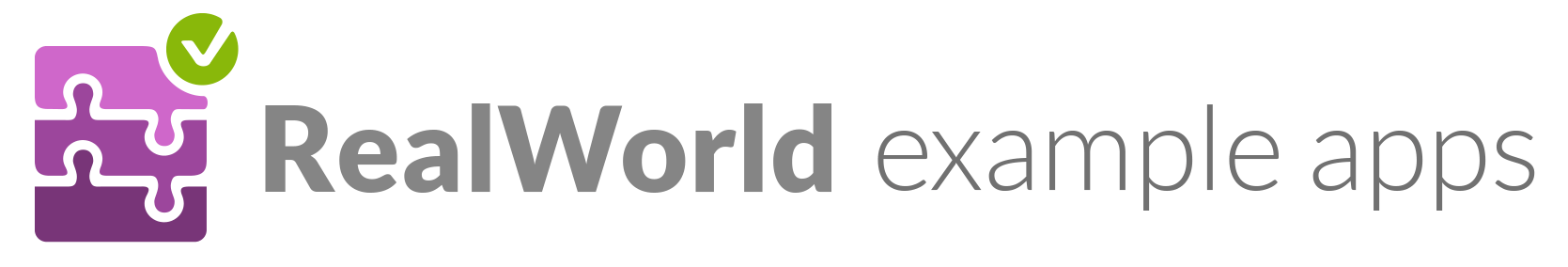RealWorld example apps cover