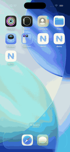 The assistant replaying its flow on iOS