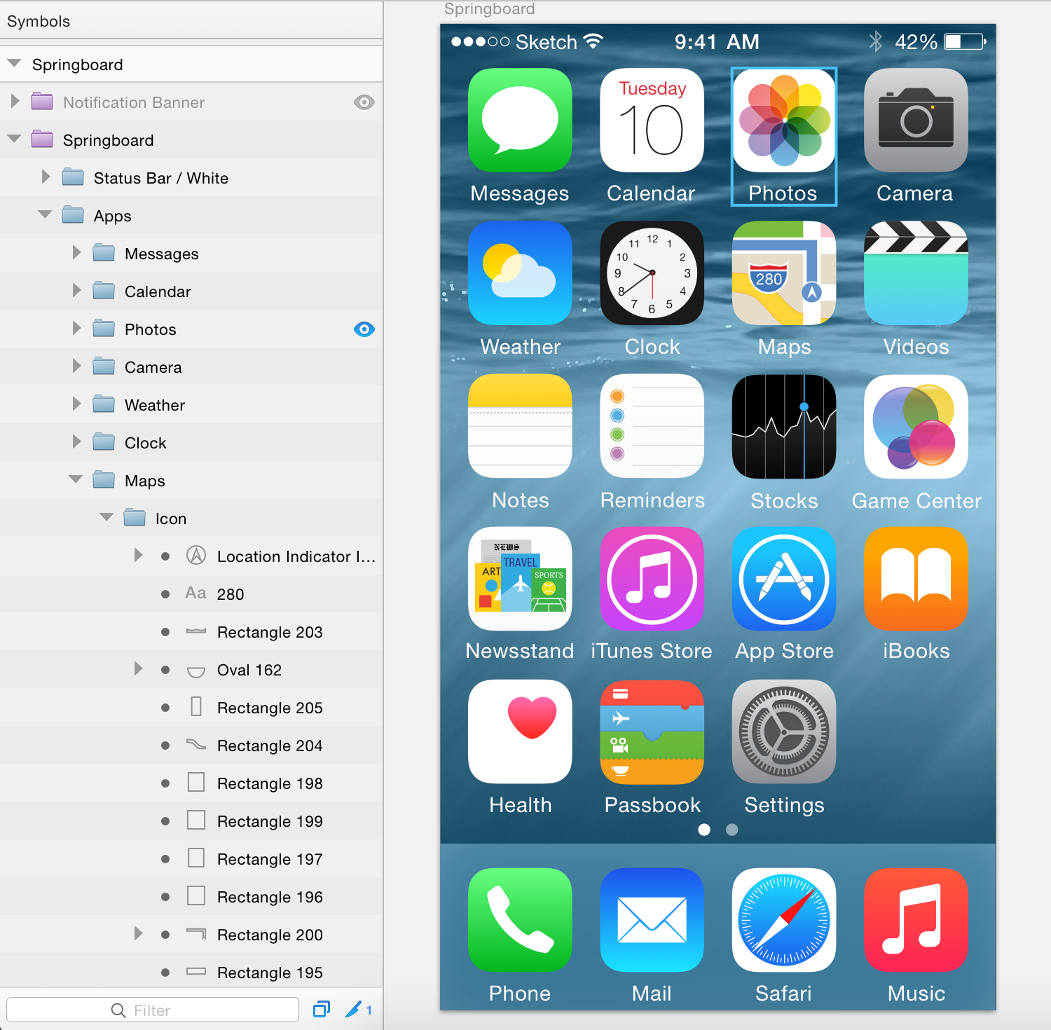  /ios8uikit: And extended and updated to iOS 8 UI Kit for Sketch