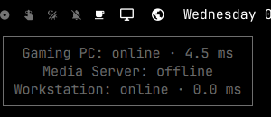 Hover tooltip listing each PC's status
