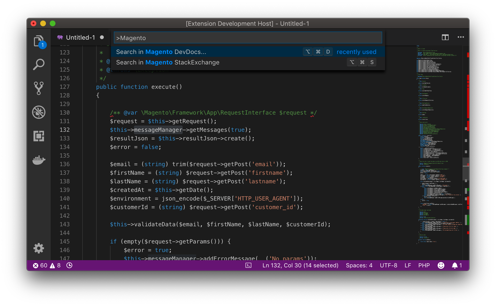 Magento DevSearch VisualStudioCode