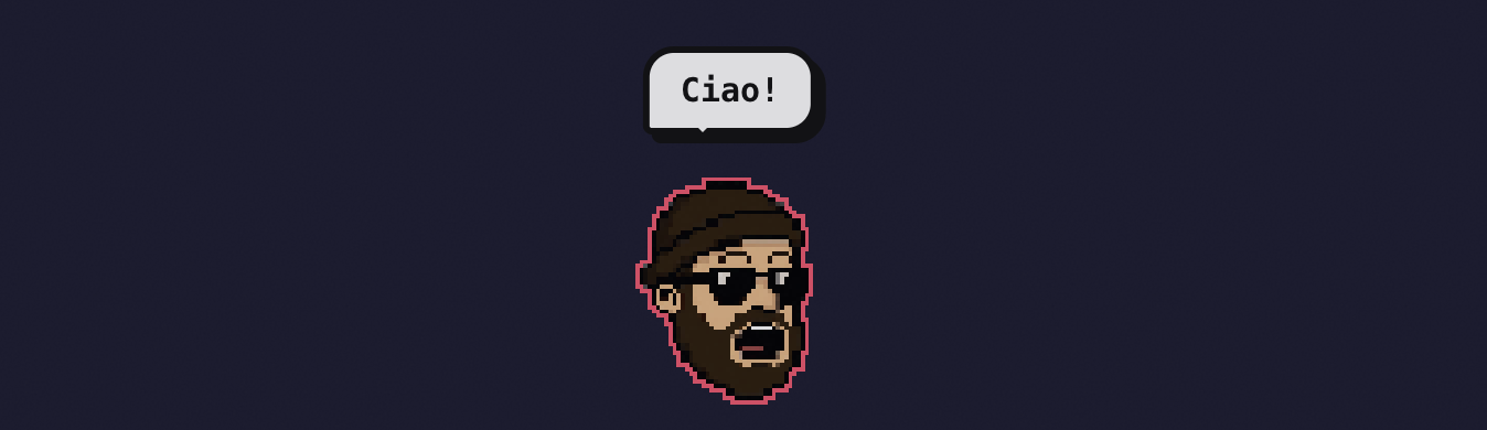 Ciaobot mascot saying Ciao!
