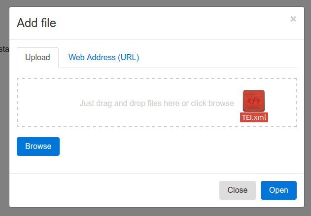 Example of uploading a local file