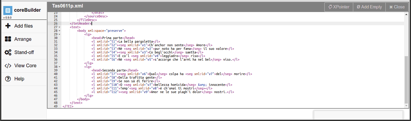 Animated XPointer example