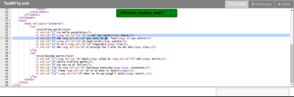 Confirm XPointer example