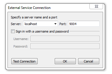 External Service Connection