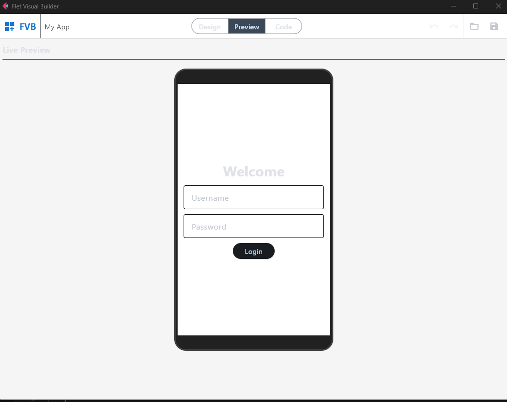 Preview tab