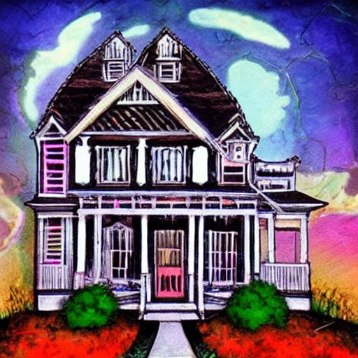 aesthetic_art_haunted_house