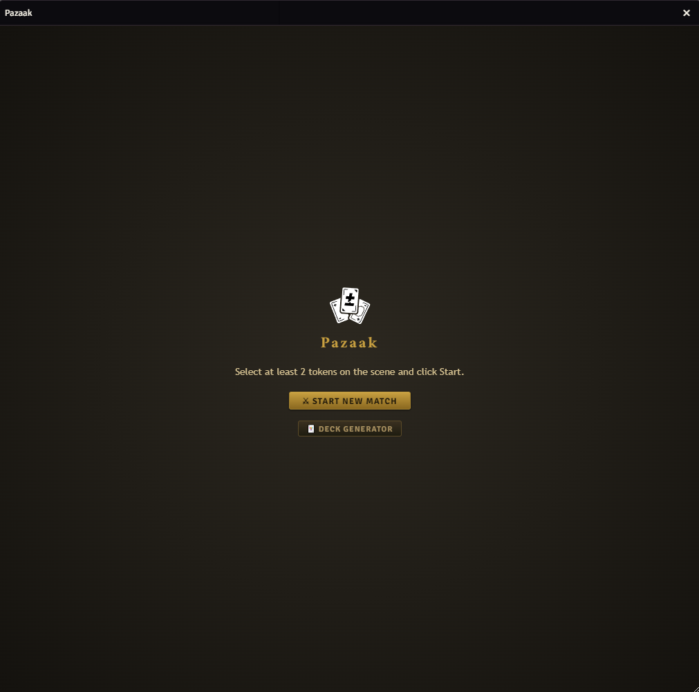Start screen